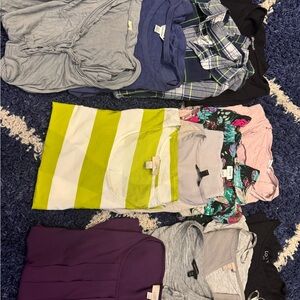 Bundle of 12 women’s business casual tops -  xs/s